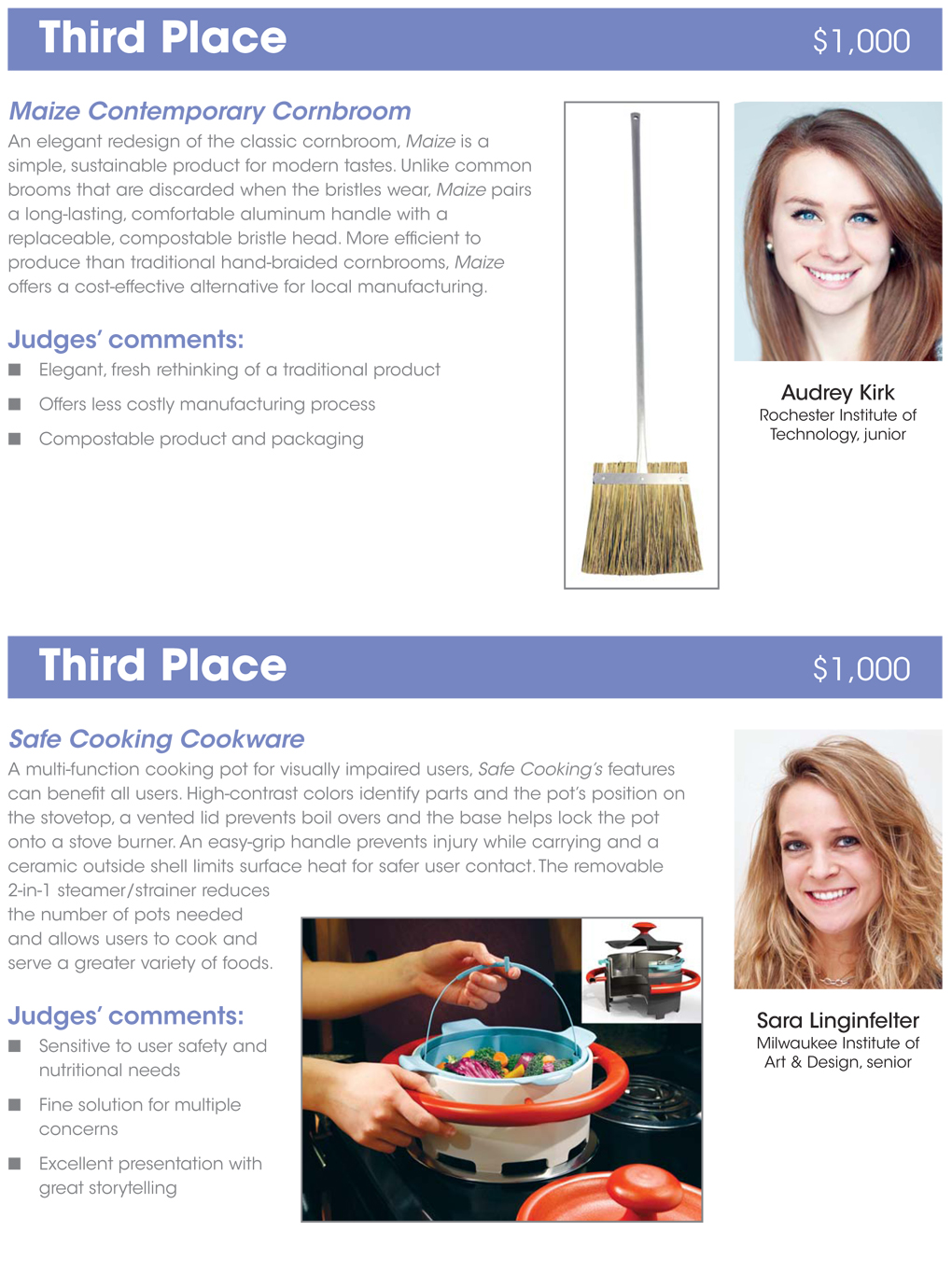 third place housewares show competition