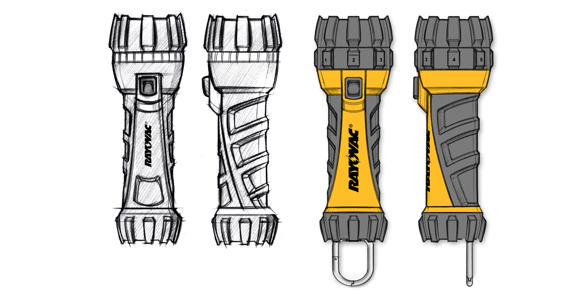 Yellow Industrial Flashlights  Rayovac